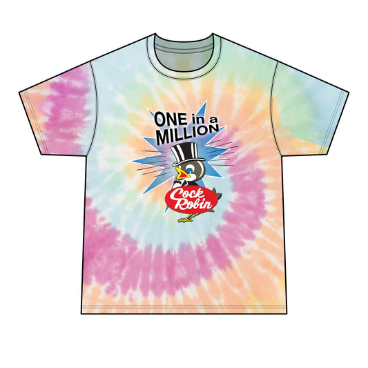 Cock Robin ONE in a MILLION Tie-Dye Tee – Retro Graphic T-Shirt