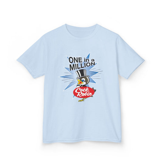 Kids Cock Robin ONE in a MILLION Tee – Retro Graphic T-Shirt