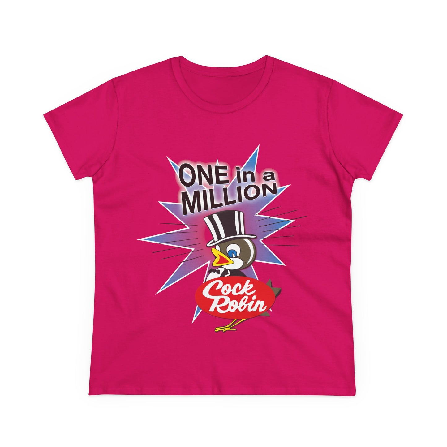 Women's Cock Robin ONE in a MILLION T-Shirt – Retro Graphic Tee