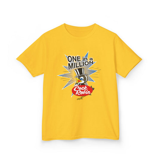 Kids Cock Robin ONE in a MILLION Tee – Retro Graphic T-Shirt