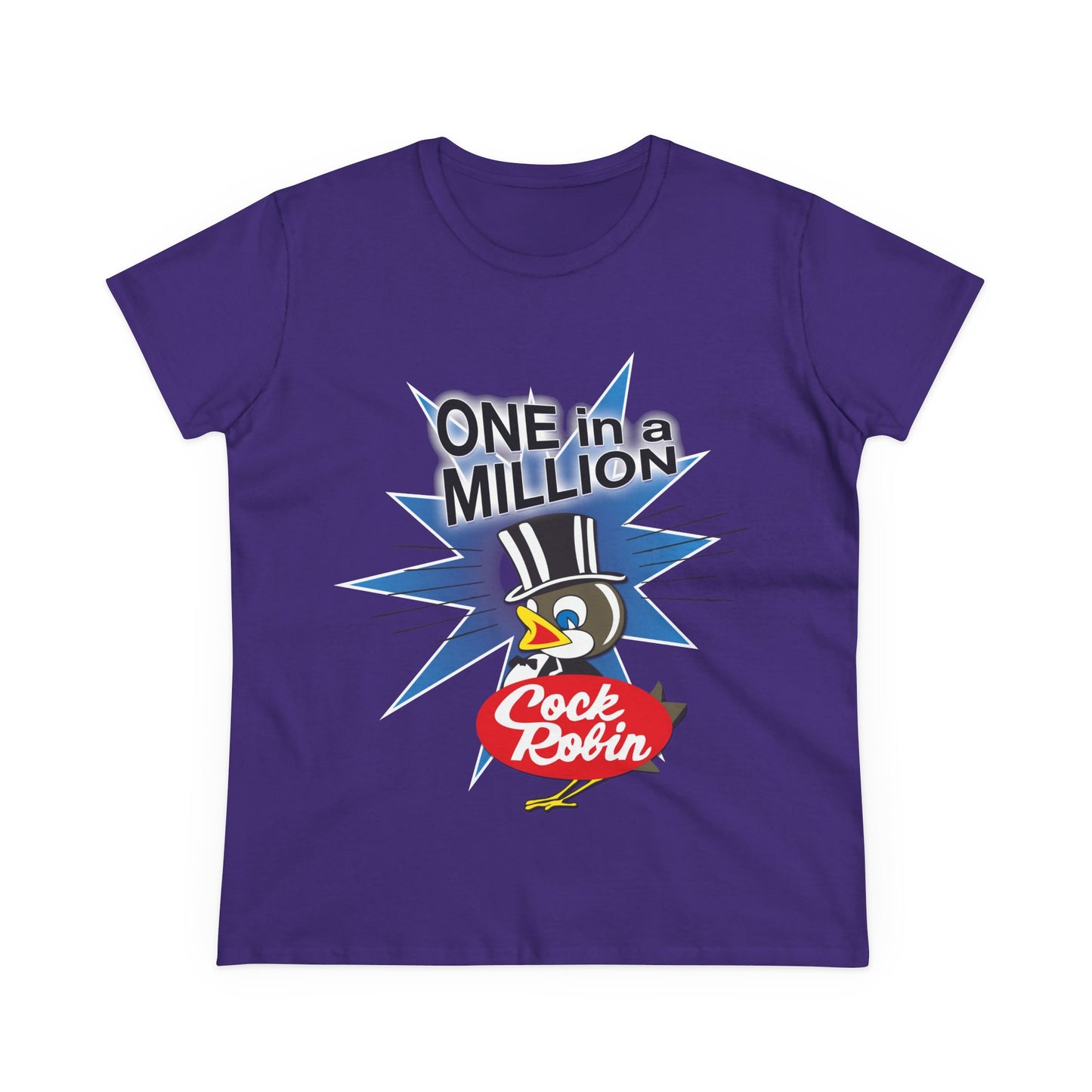 Women's Cock Robin ONE in a MILLION T-Shirt – Retro Graphic Tee