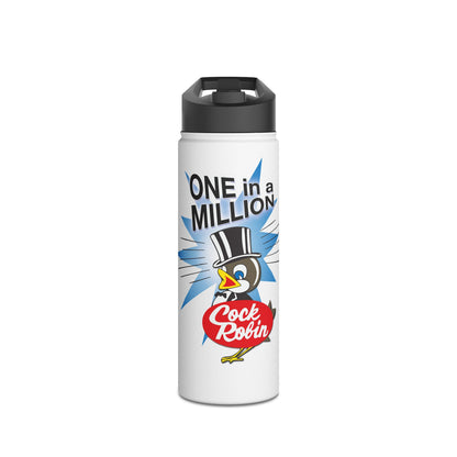Cock Robin ONE in a MILLION Insulated Water Bottle – Retro Graphic Stainless Steel