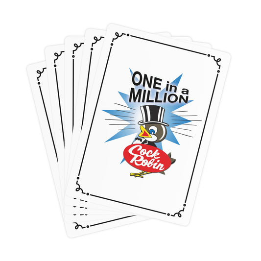 Cock Robin ONE in a MILLION Playing Cards – Retro Graphic Poker Deck
