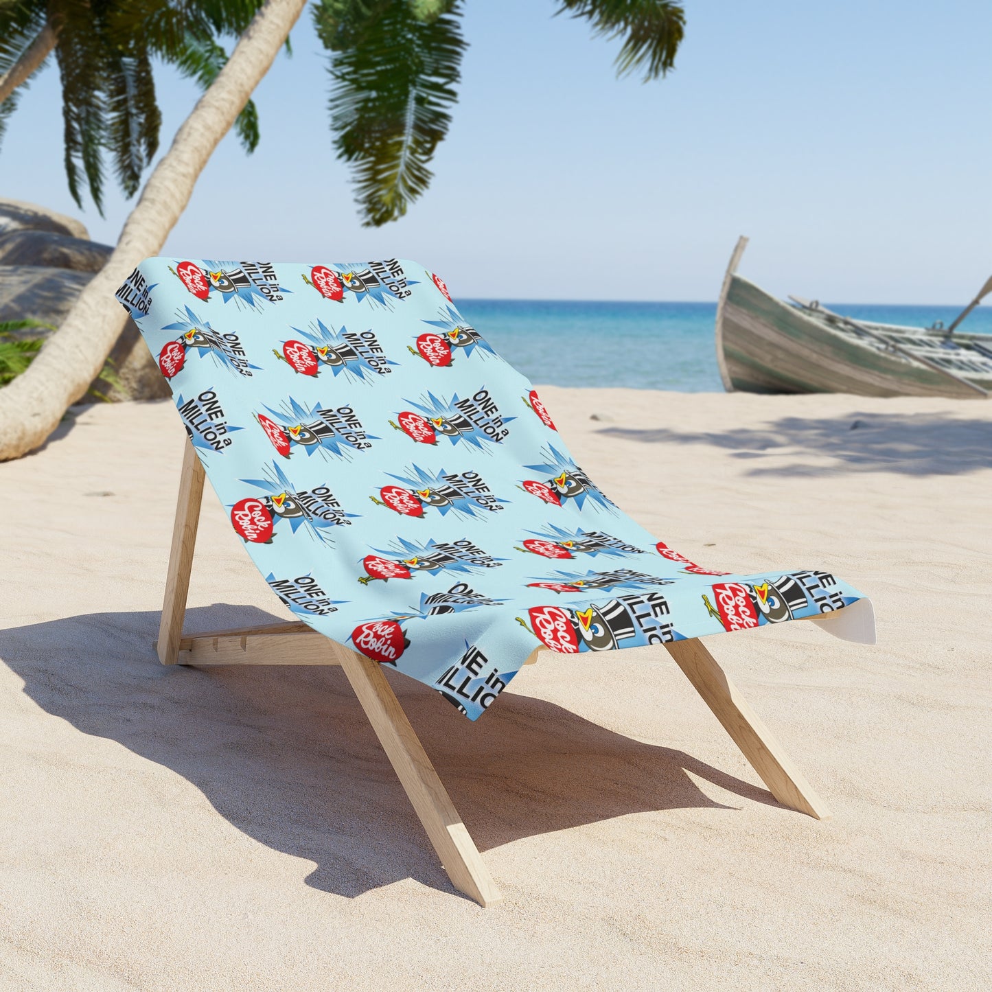 Cock Robin ONE in a MILLION Retro Surf Beach Towel