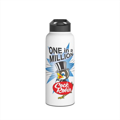 Cock Robin ONE in a MILLION Insulated Water Bottle – Retro Graphic Stainless Steel